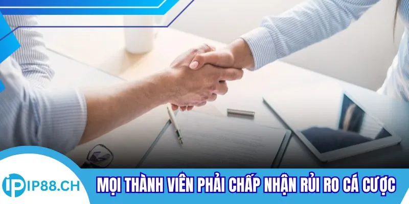 Mọi thành viên phải chấp nhận rủi ro cá cược