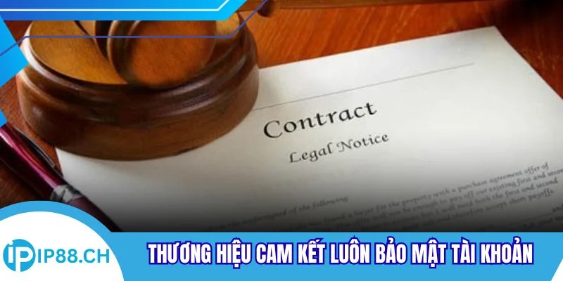 Thương hiệu cam kết luôn bảo mật tài khoản người tham gia